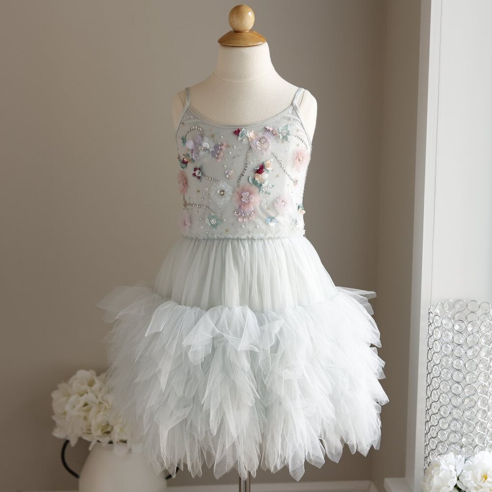Tutu Du Monde Blitzen Tutu Dress Portrait Party Flower Girl Size 10/11 NWT